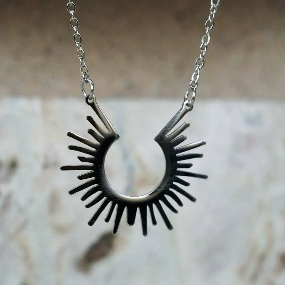 Dainty Sun Pendant Necklace