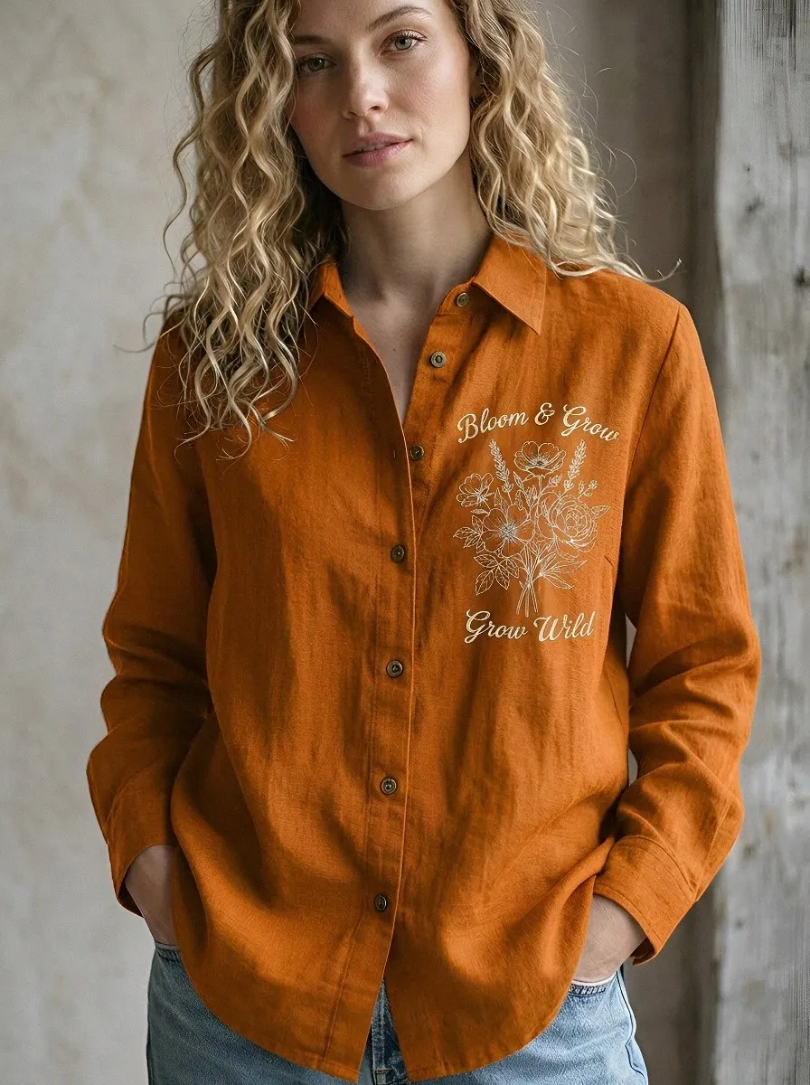 Floral Nature Lover Casual Shirt