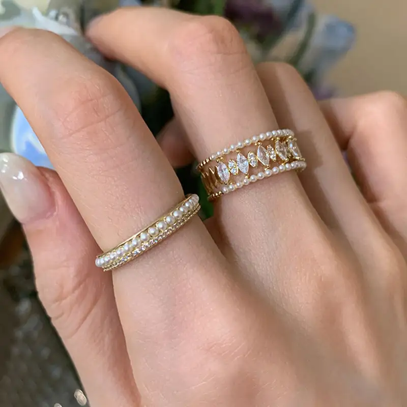 Slim Band Ring Set