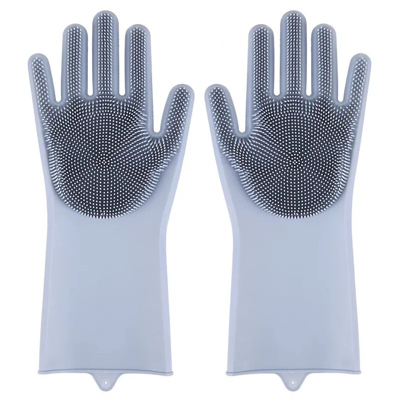 Silicone Dishwashing Gloves Dishwashing and Laundry Insulated Kitchen