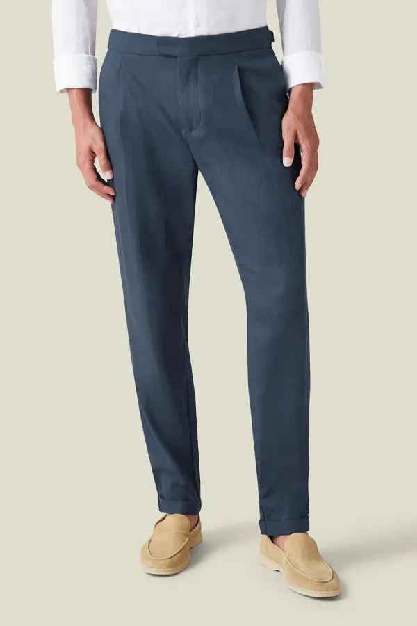 Casual Elegant Trousers-Blue