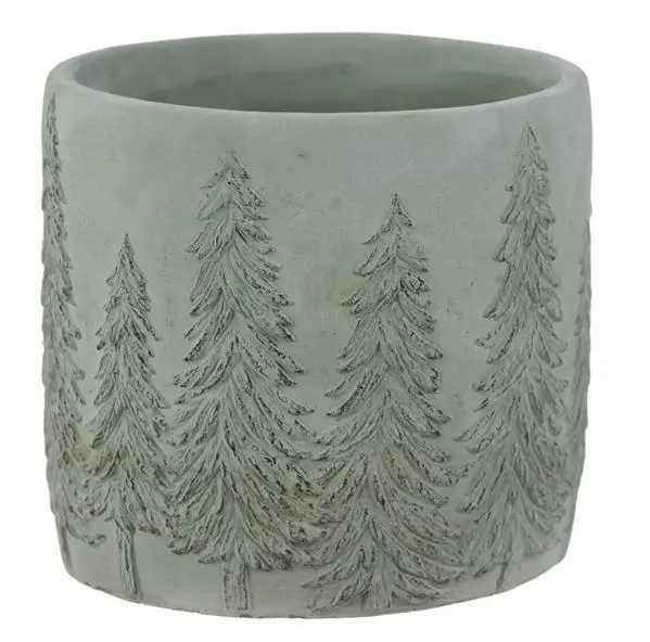 Woodland Pine Cement Planter