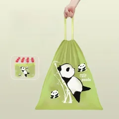 75 Pcs Durable Panda-Print Trash Bags