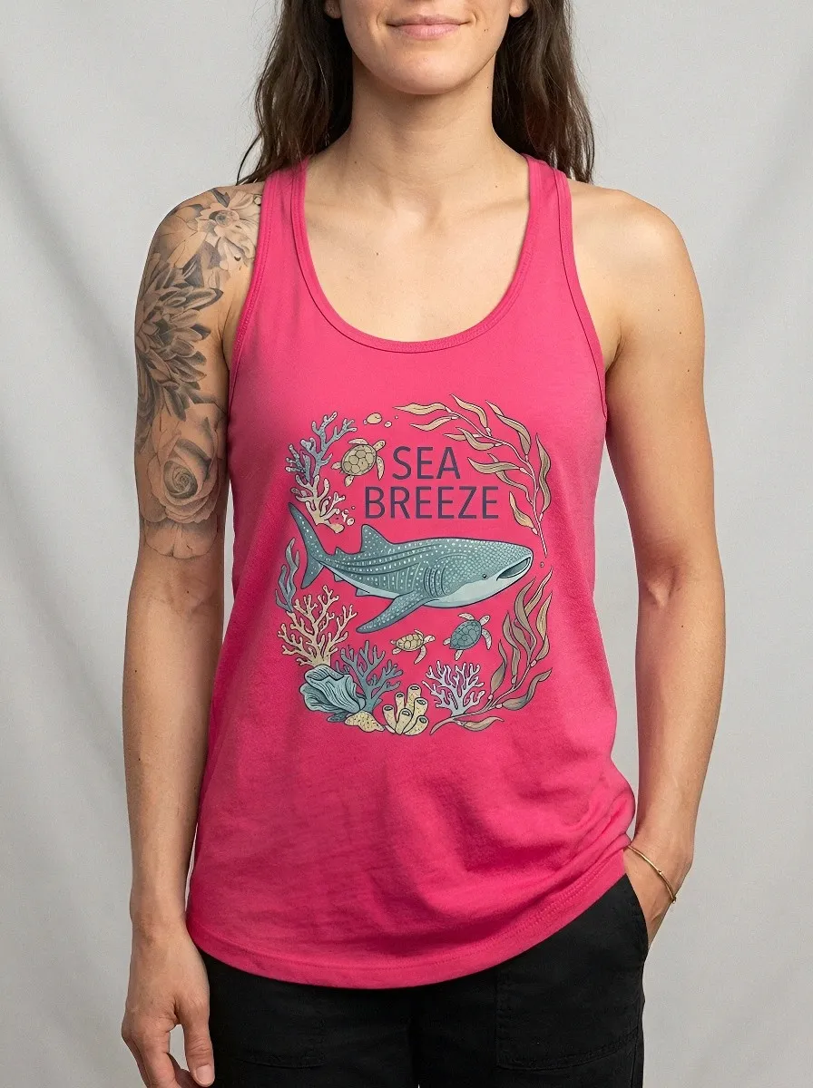 Sea Breeze Whale Tank Top
