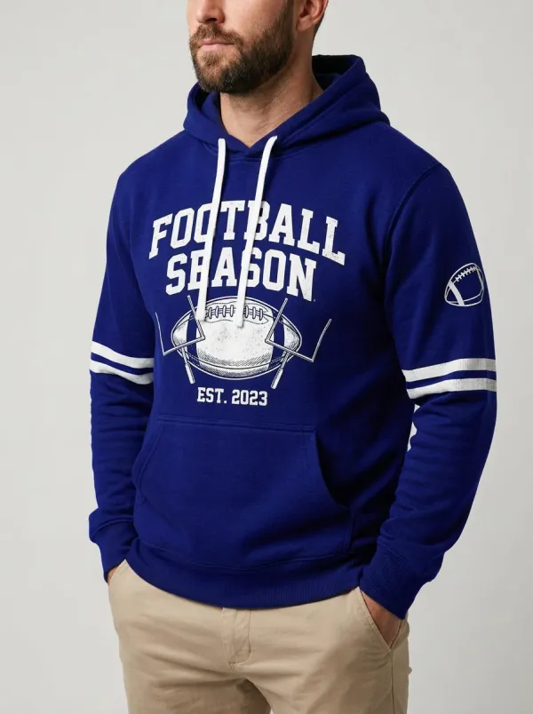 Men's Football Season American Football Graphic Hoodie