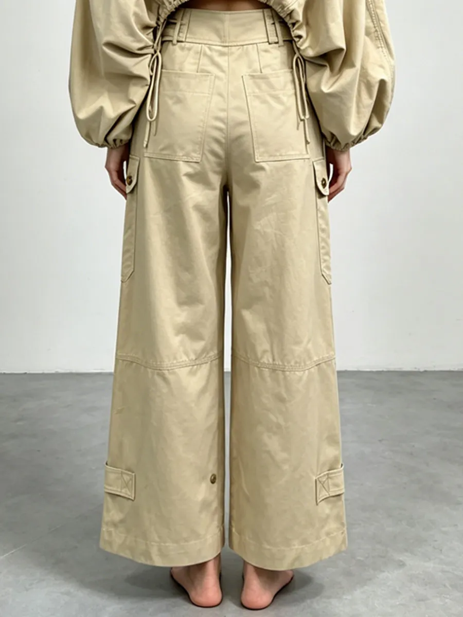 Mara Wide-Leg Cargo Pants