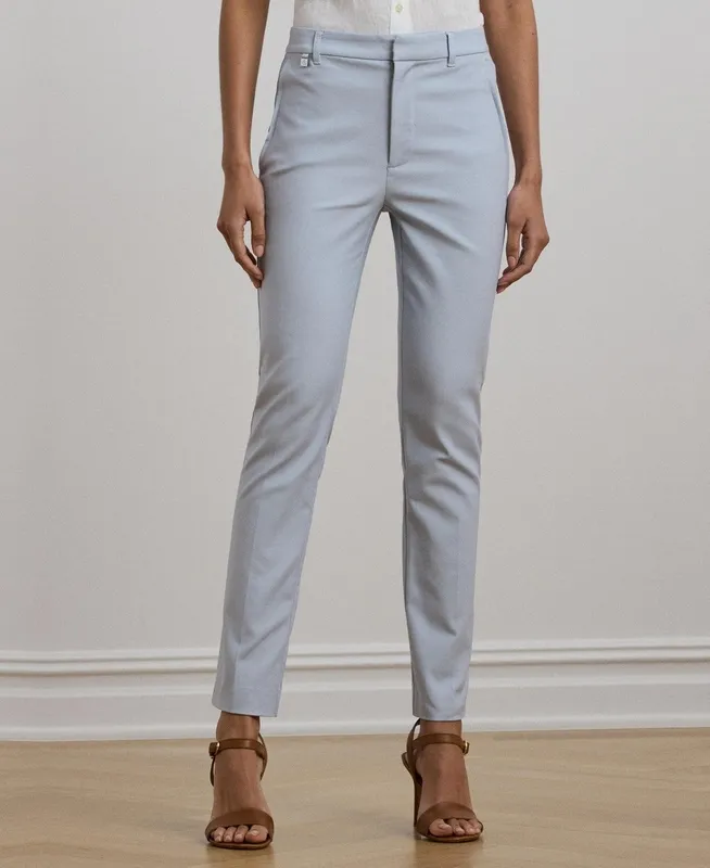 Cotton Ankle Length Belt Loop Pants