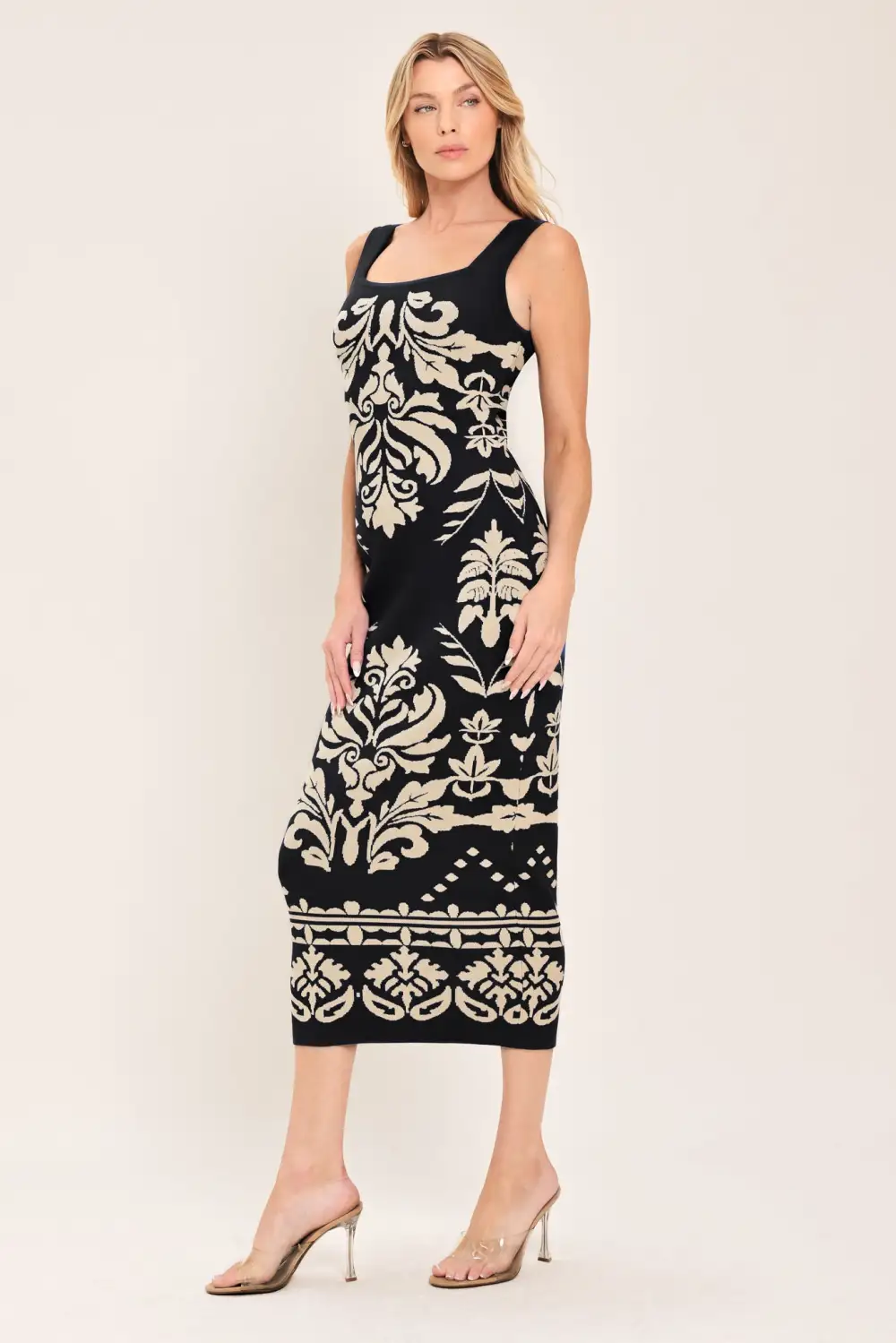 Sleeveless Knit Midi Dress