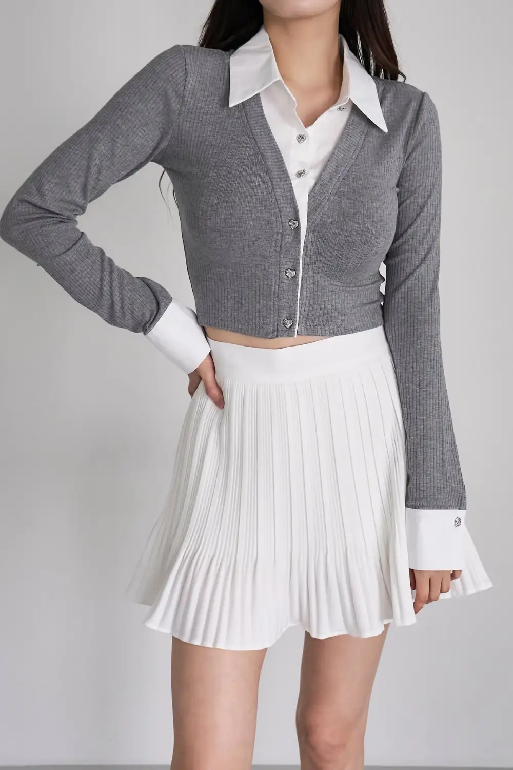 Layered Effect Knitted Top
