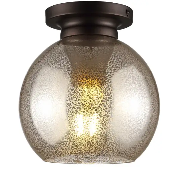 Metal/glass LED Flush Mount