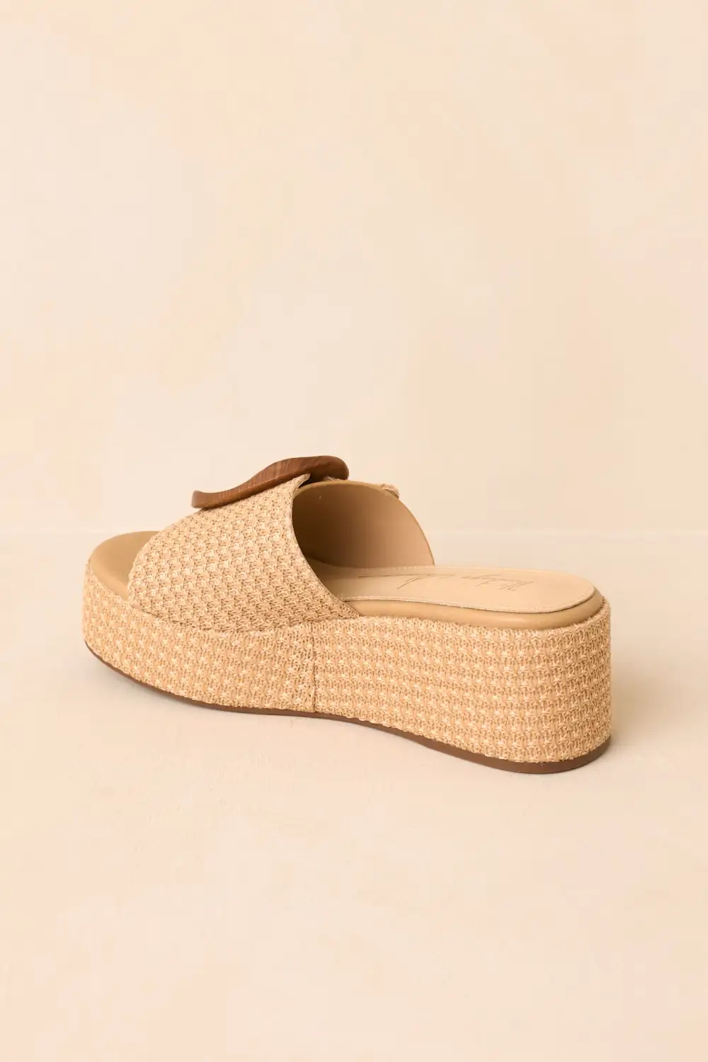 Platform Woven Slippers