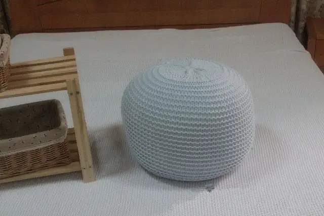 Knitted Boho Round Decorative Cushion