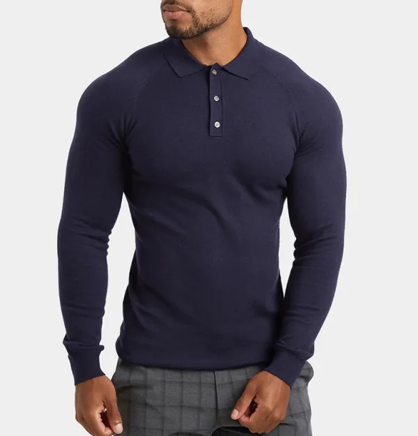 Navy Blue Soft Knit Sweater