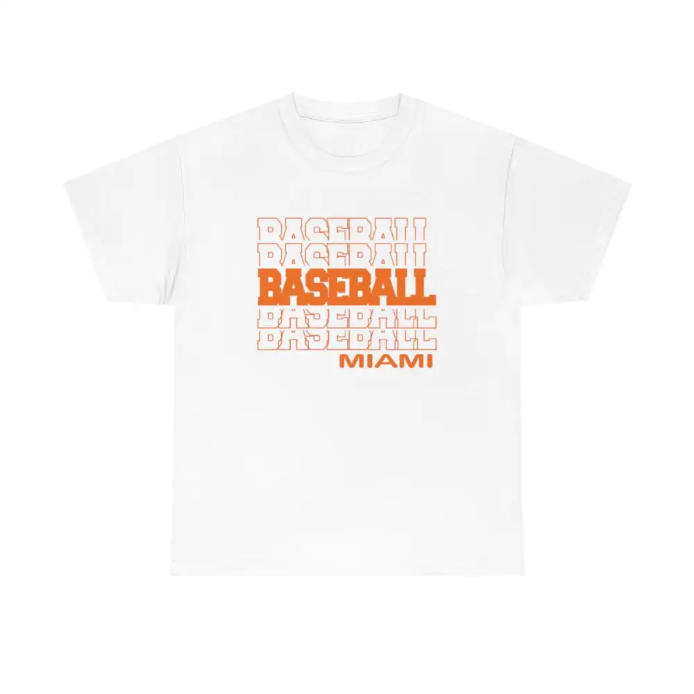 Baseball  Miami (FL) in Modern Stacked Lettering