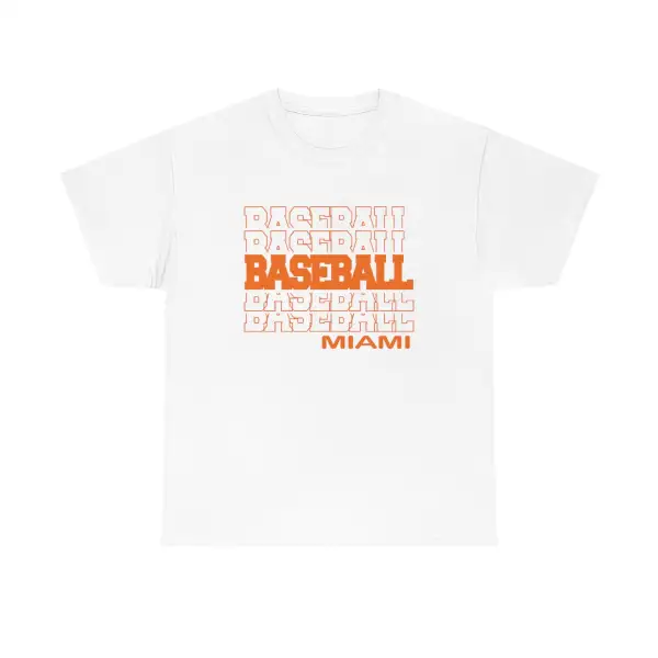 Baseball  Miami (FL) in Modern Stacked Lettering