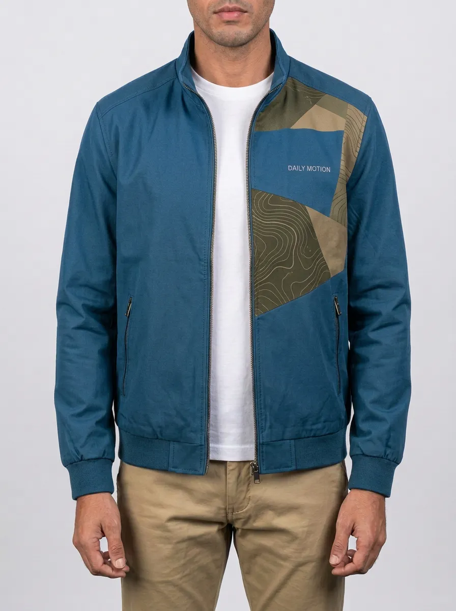 Casual Topographic Jacket