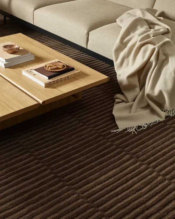 Wool Linear Contemporary Versatile Area Rug