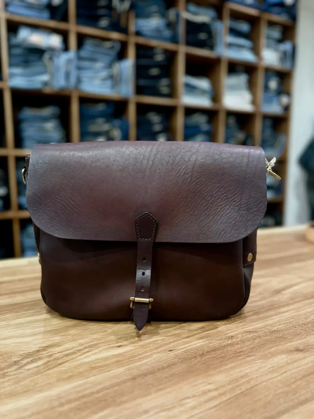 Leather Postman Shoulder Bag