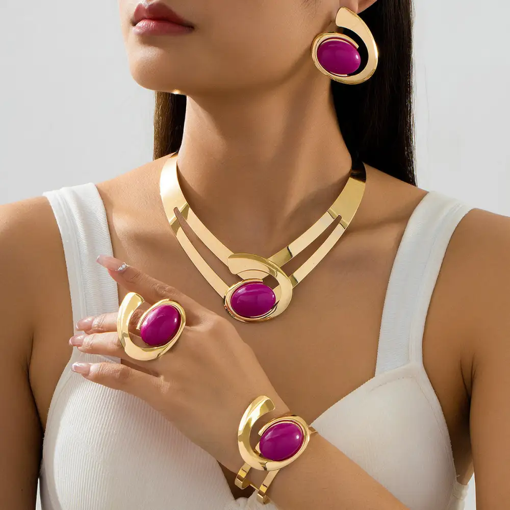 Contemporary Geometric Jewelry Set