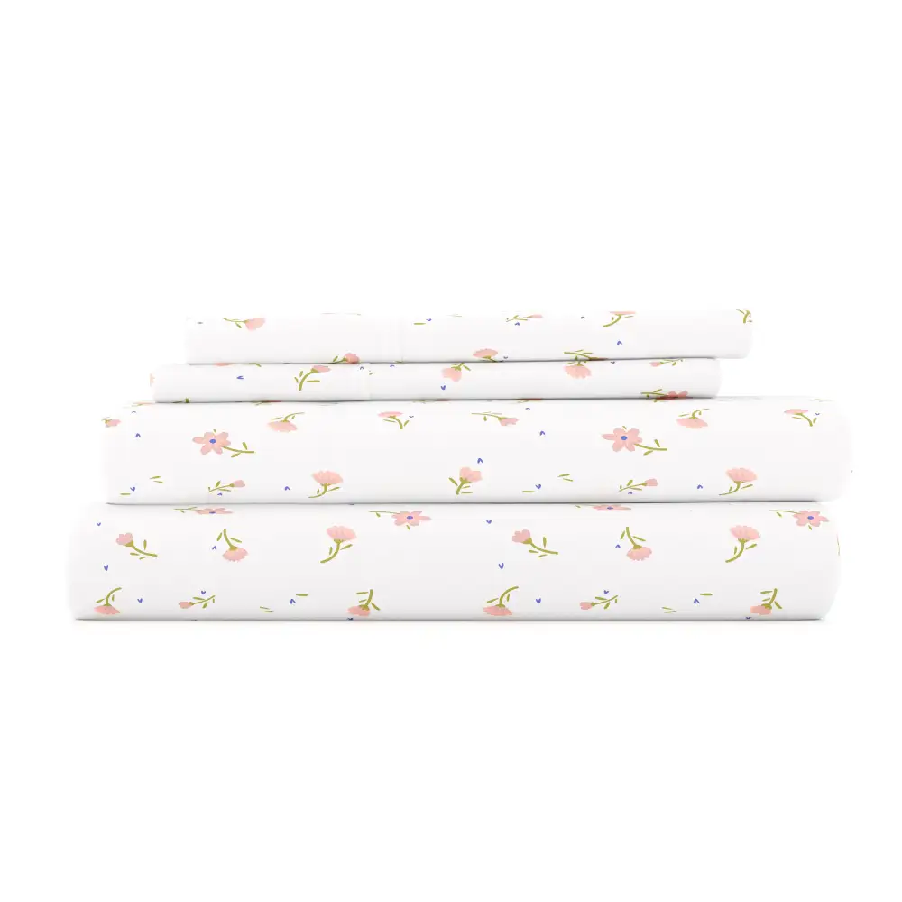 Soft Floral Pattern Sheet Set