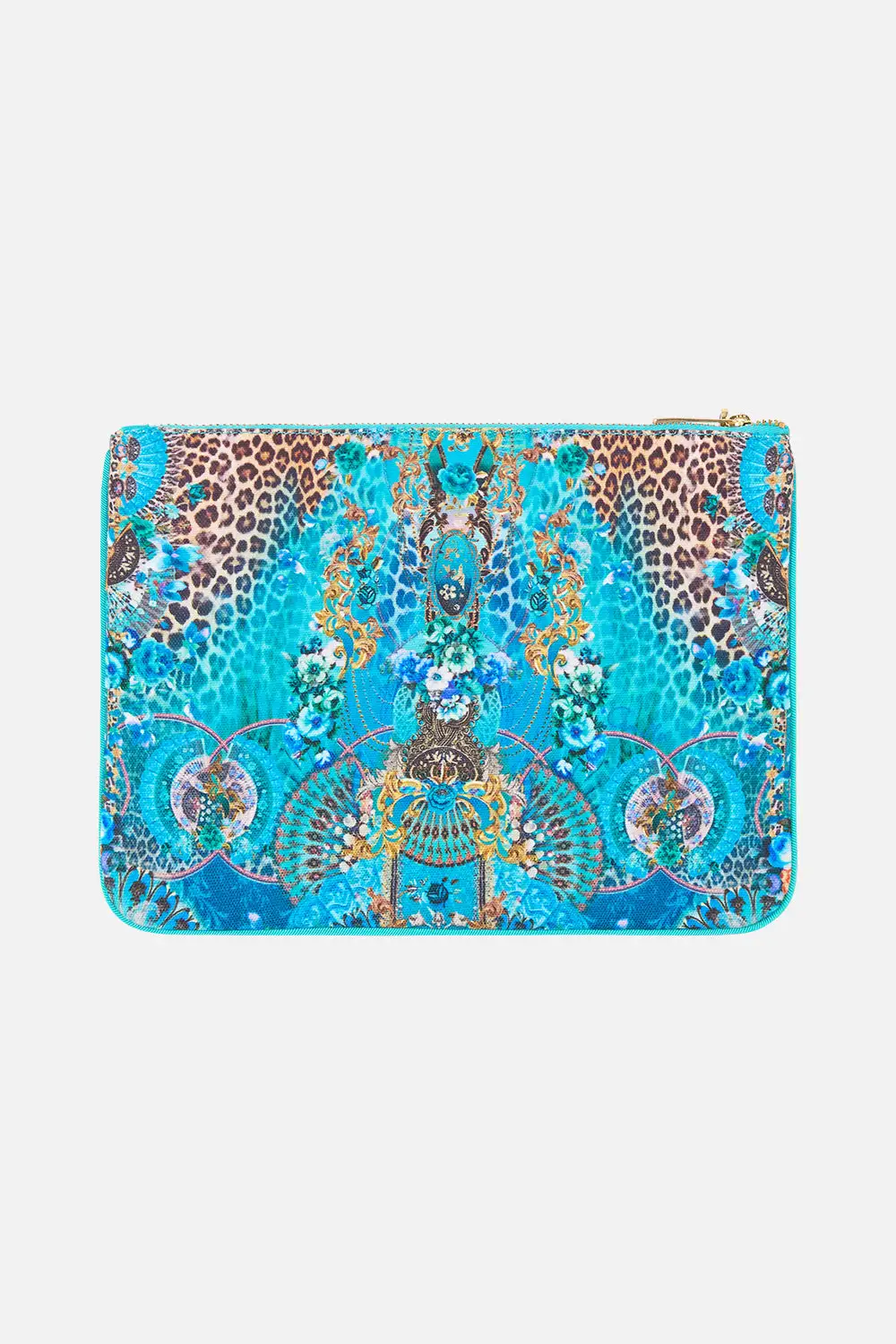 Detailed Small Canvas Clutch Bag