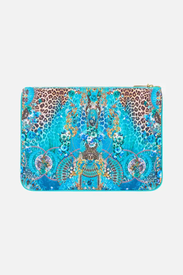 Detailed Small Canvas Clutch Bag