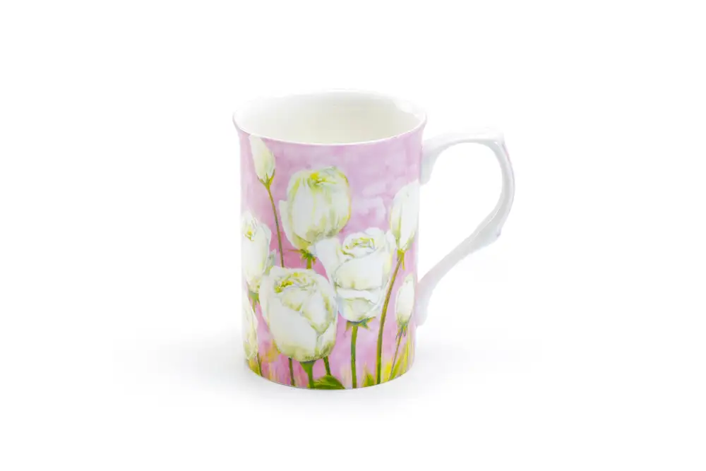 Rose Petal Bone China Mug