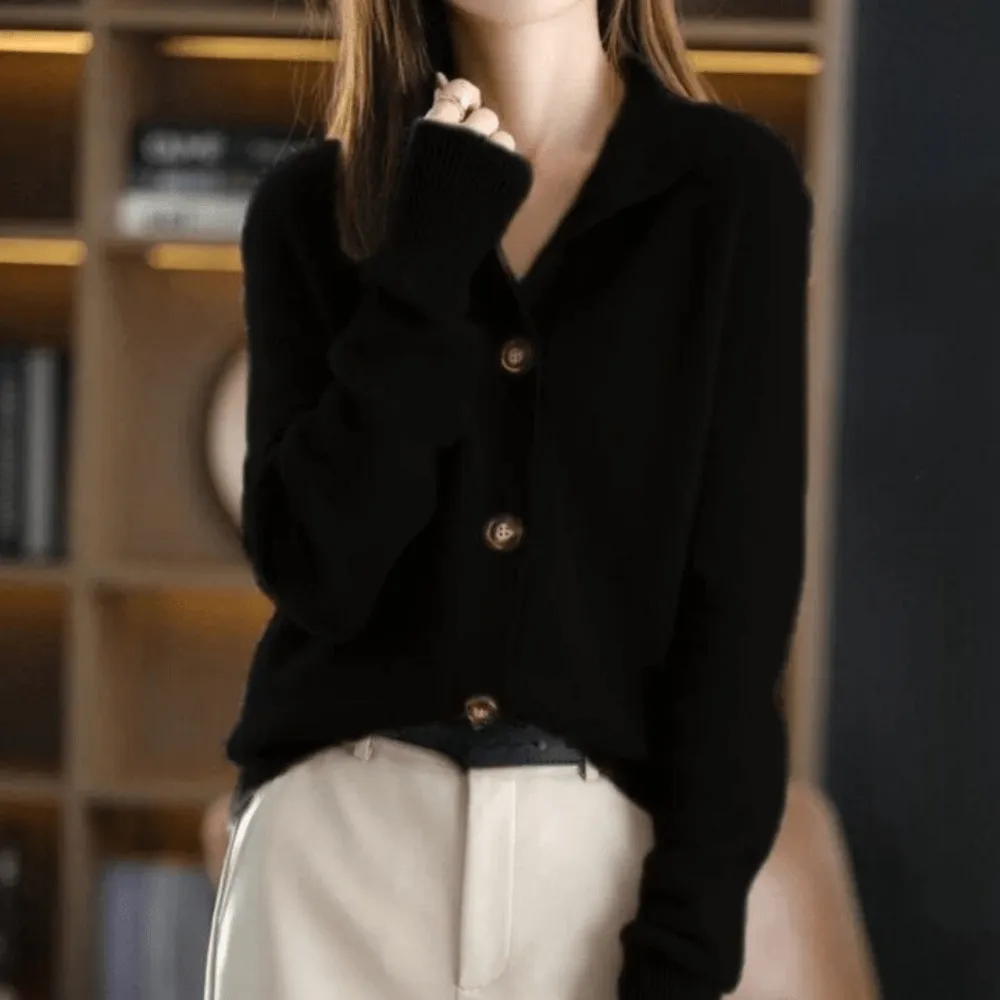 Cropped Cashmere Cardigan