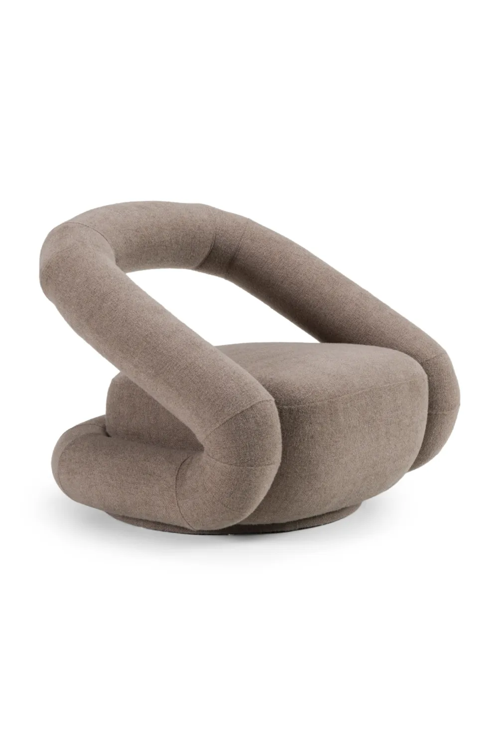 Sculptural Swivel Accent Chair