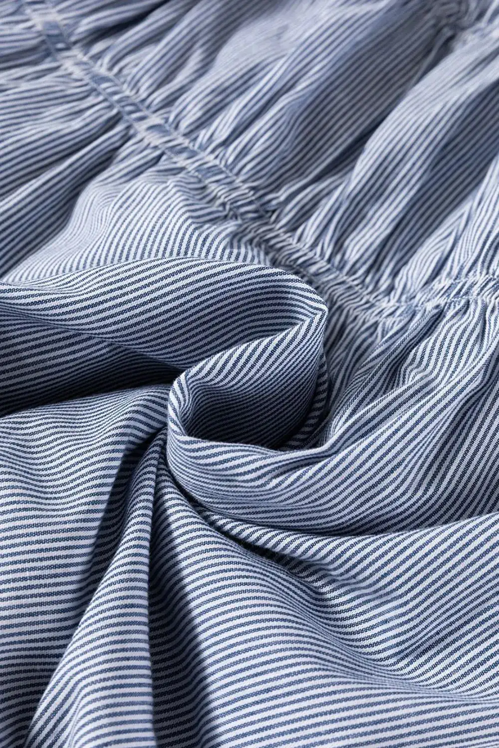 Soft Striped A-Line Dress