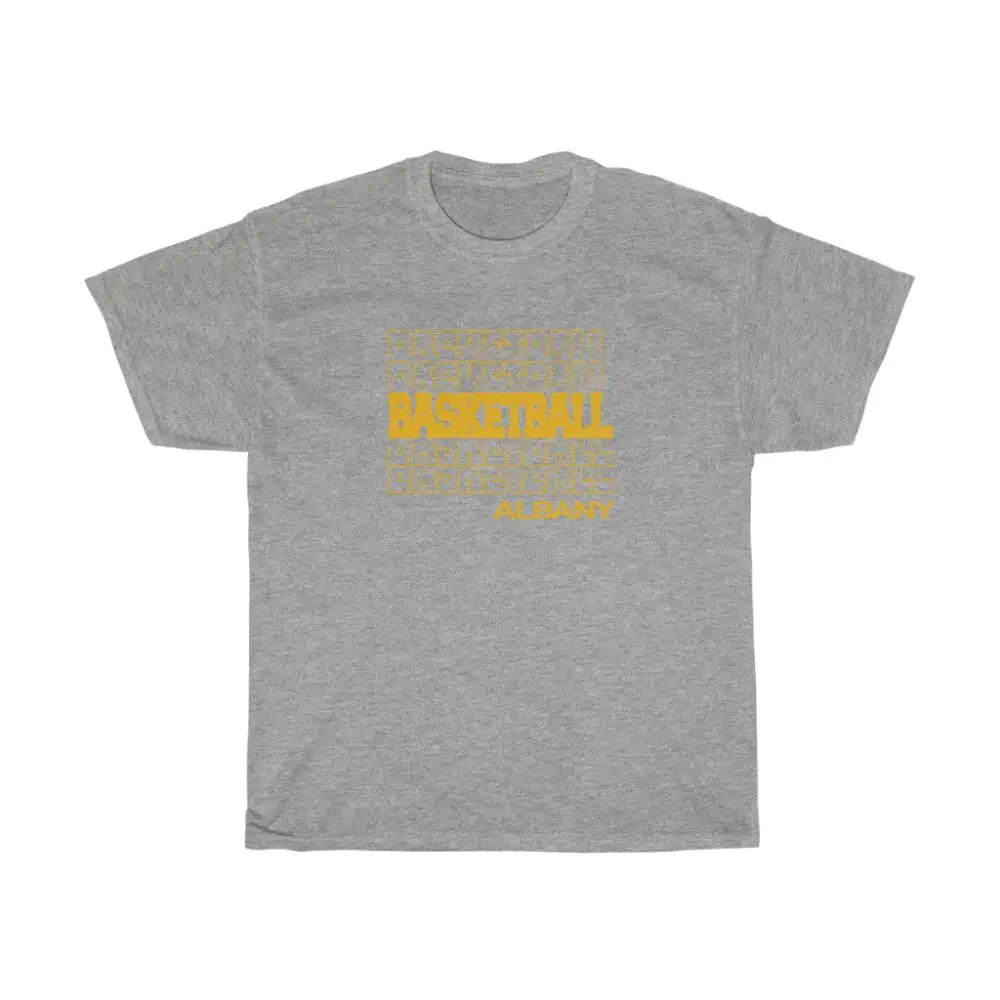 Basketball Albany in Modern Stacked Lettering