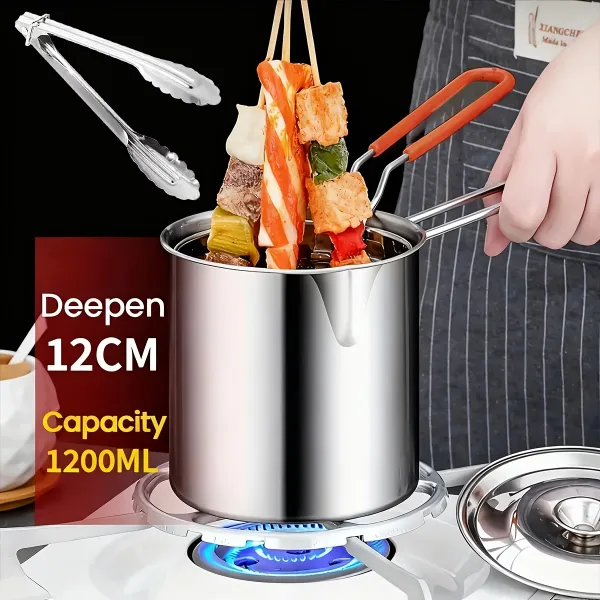 Household Stainless Steel Fryer Pot