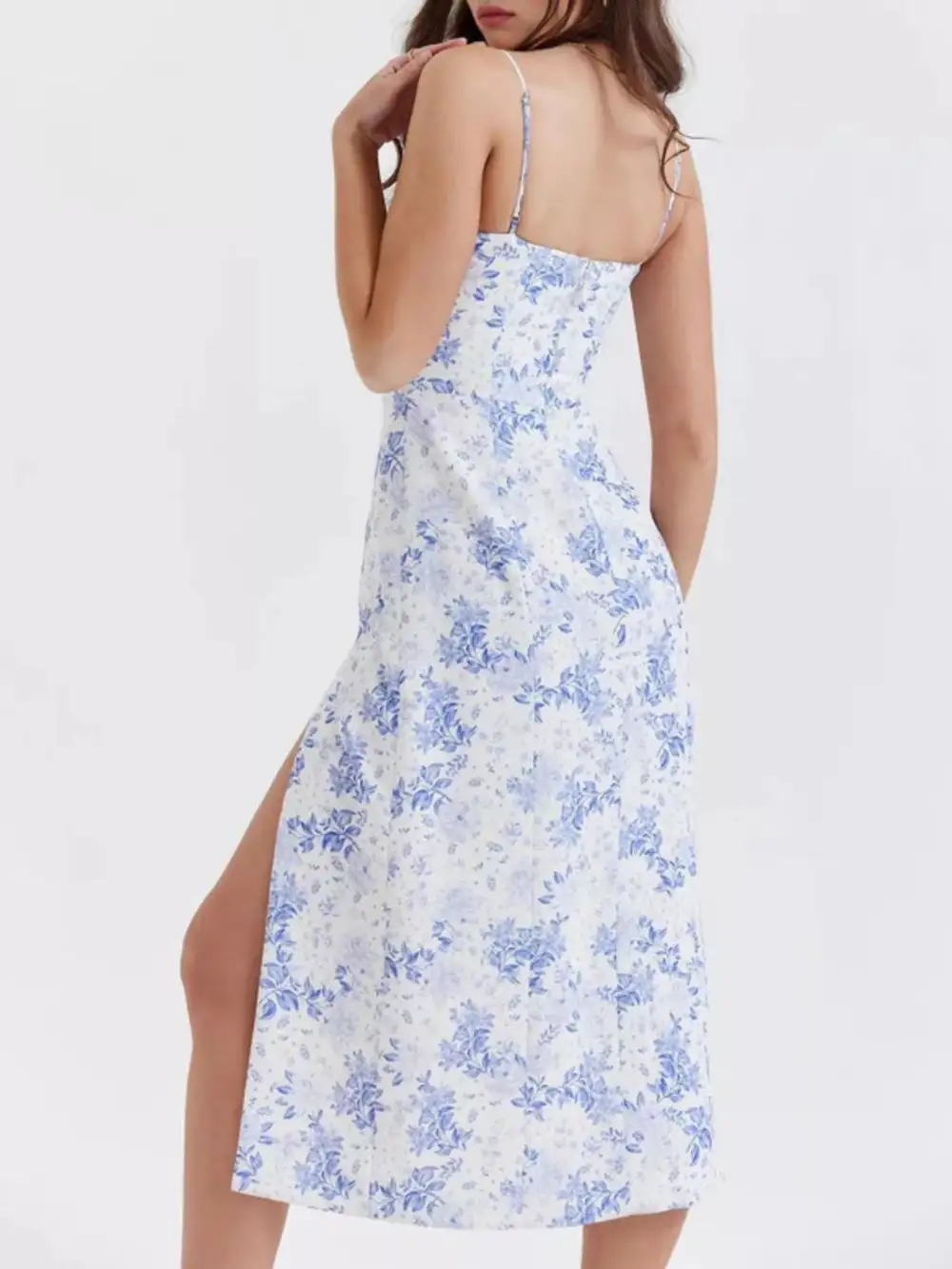 Lace Floral Midi Dress