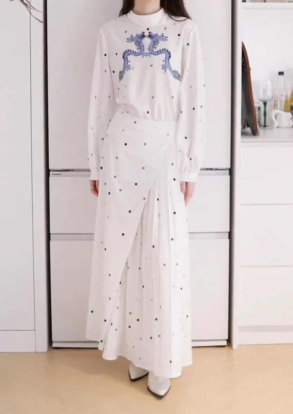 Simple Movement Everyday Casual Pleated Skirt