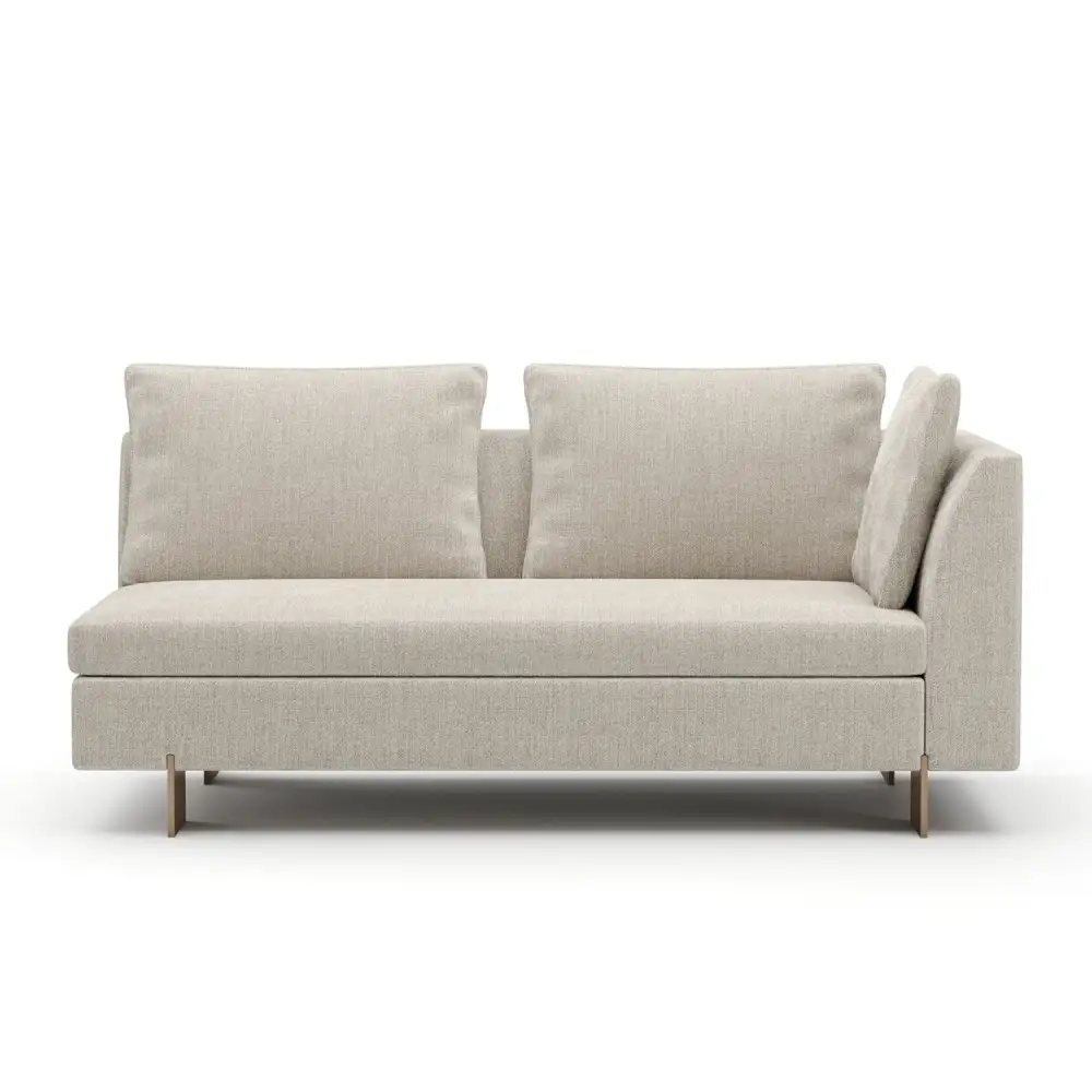 Modern Chenille Loveseat