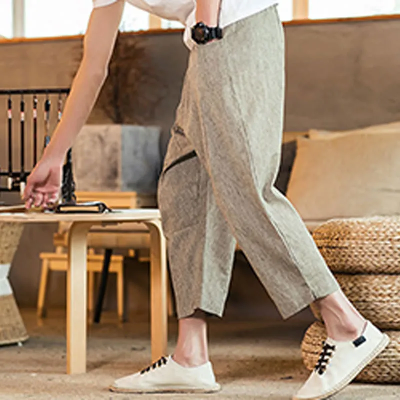 Drawstring Elastic Waist Pants