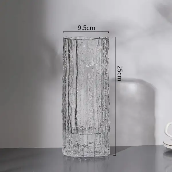 Classic Glass Floral Decorative Table Vase