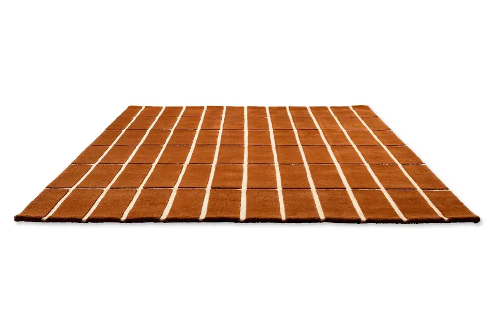 Wool Tufted Geometric Polished Area Rug