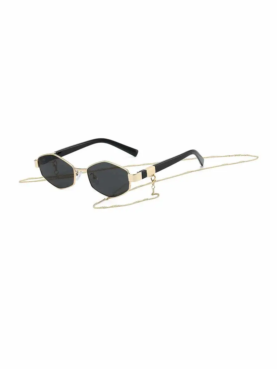 Raina Polygonal Metal Sunglasses