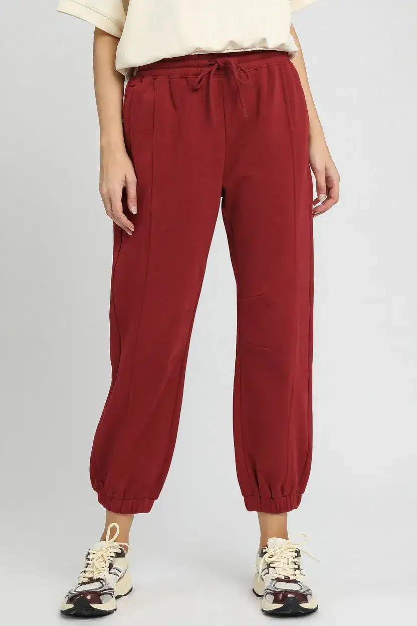 Relaxed Fleece Jogger Pants With Drawstring