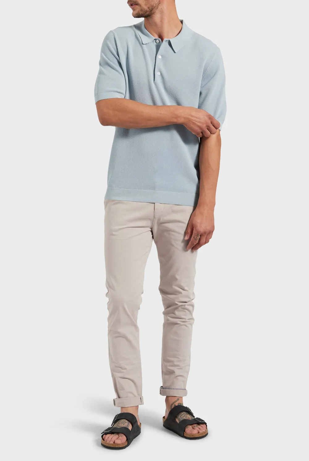 Chambray Short Sleeve Casual Button Up Shirt