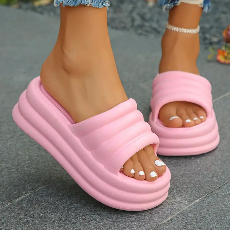 Plush Comfort Platform Indoor Slippers