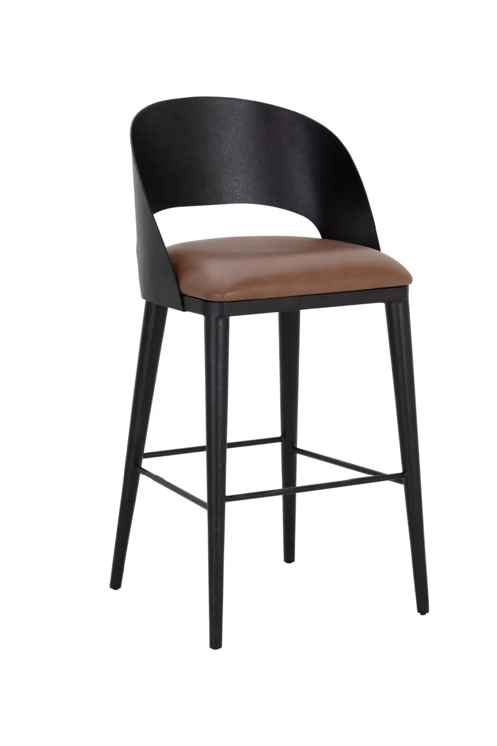 Contemporary Leather Bar Stool