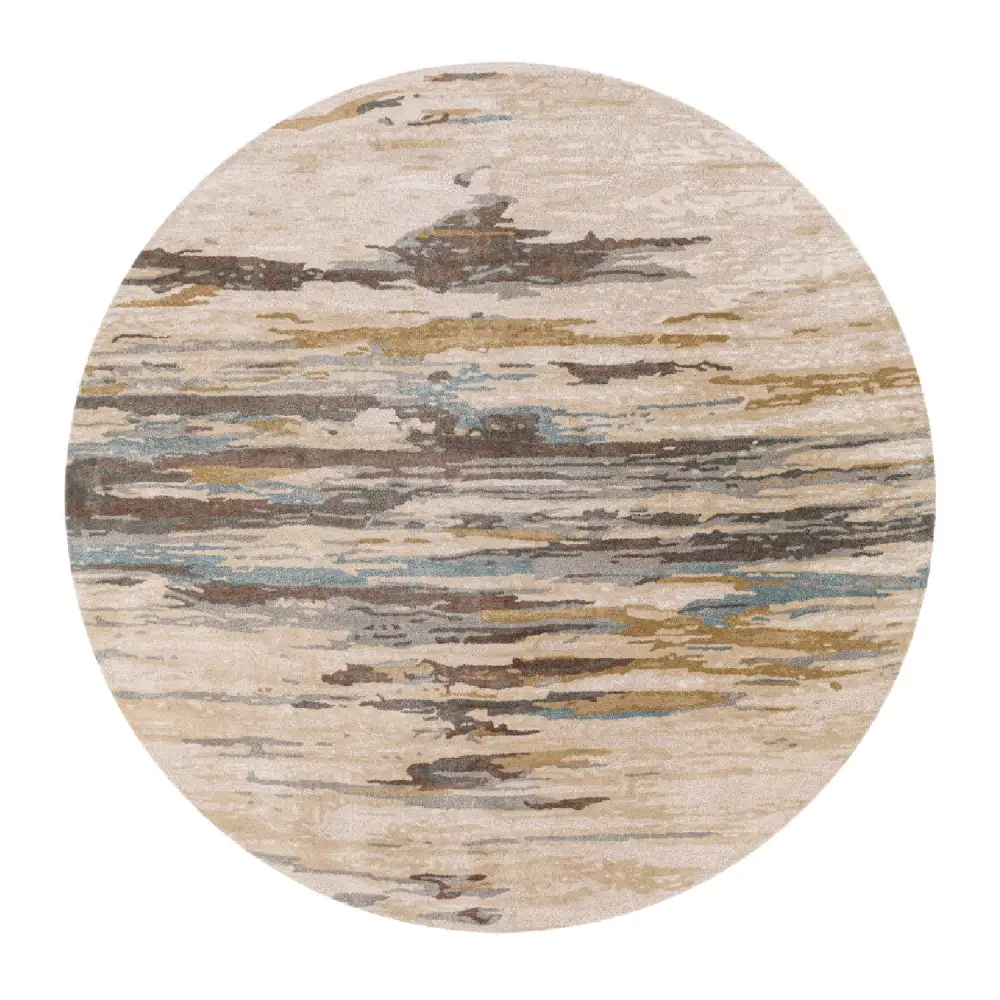 Viscose Wool Round Carpet