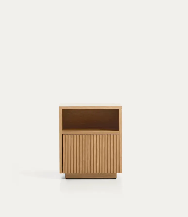 Refined Glass Bedside Table