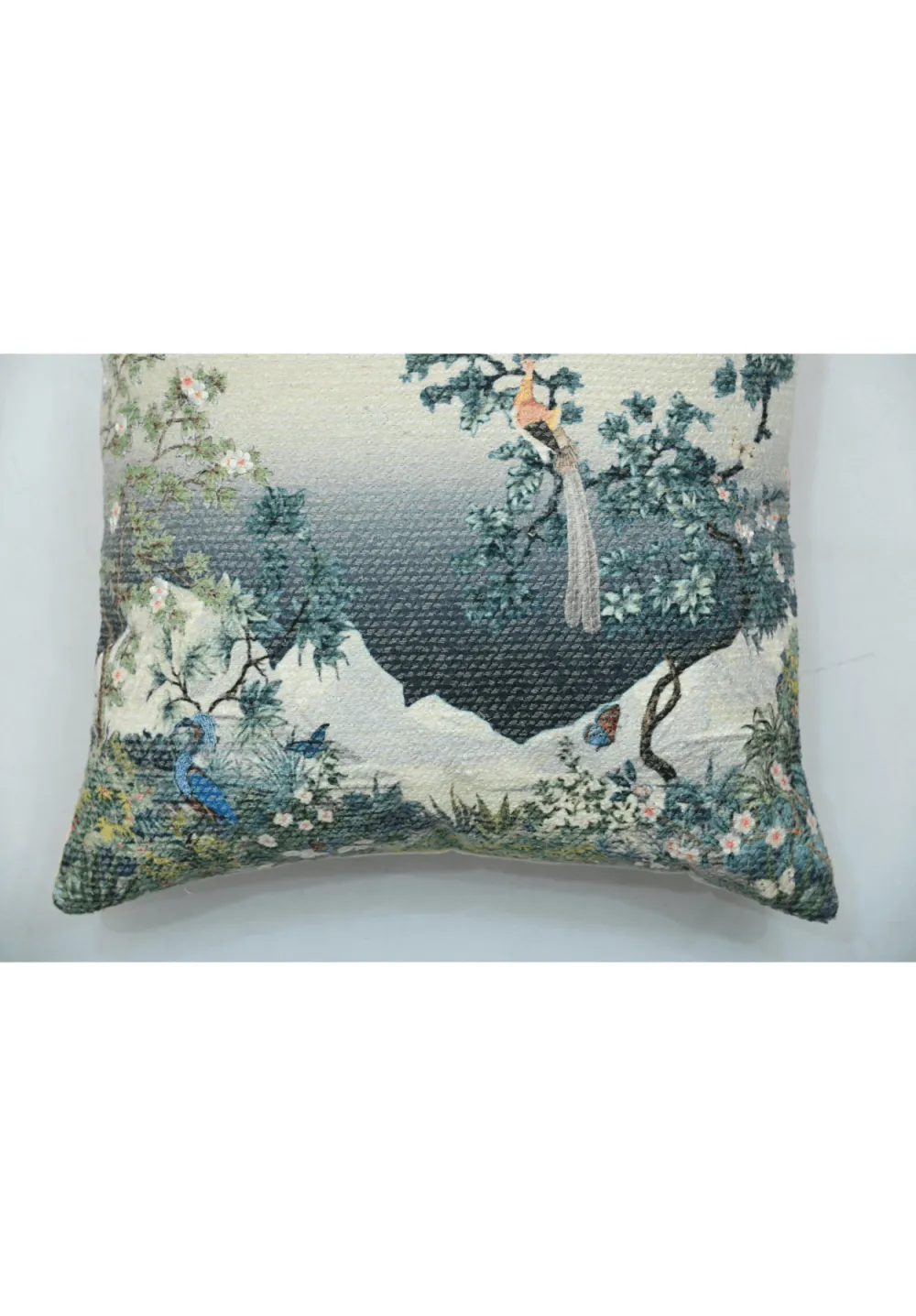 Botanical Animal Motif Decorative Cushion Cover