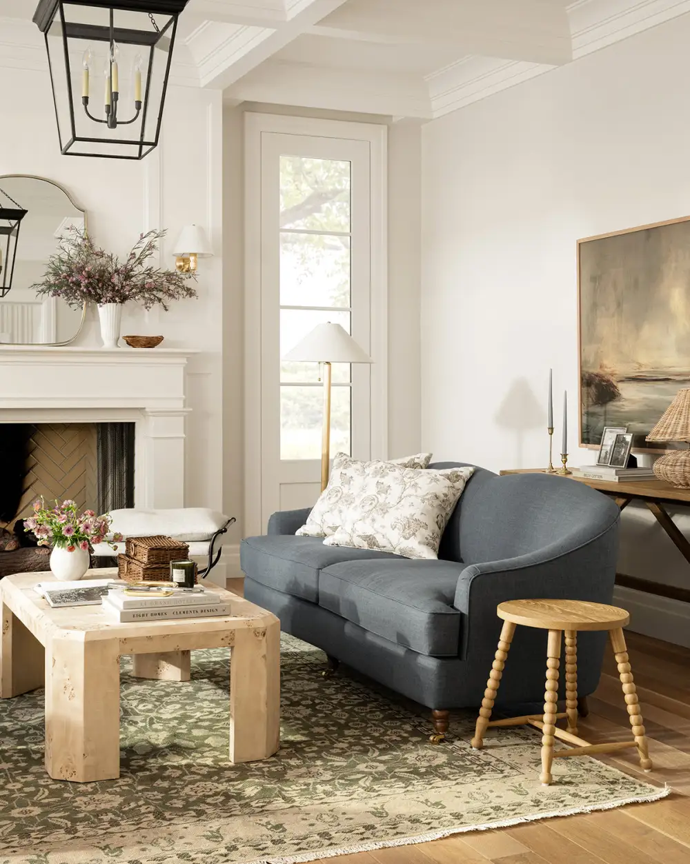 Durable-Weave Hand-Knotted Wool Area Rug