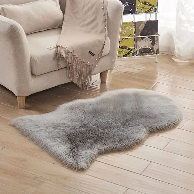 Faux-Fur Decorative Area Rug