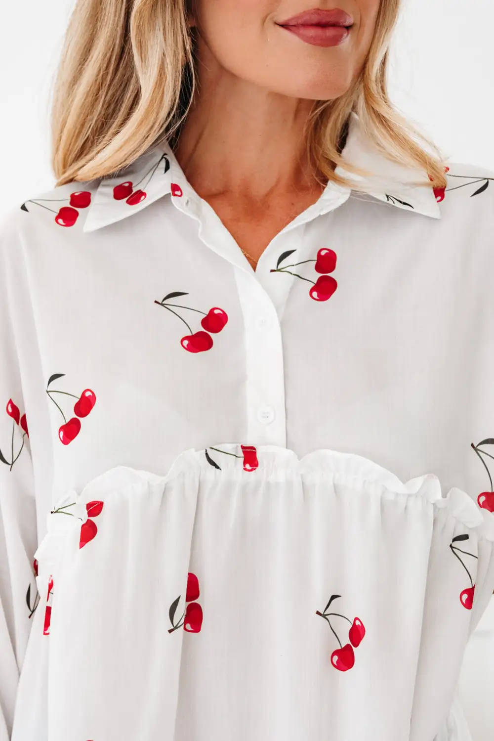 Frilled Collared Blouse