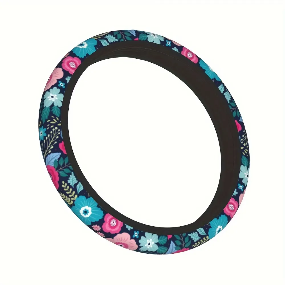 Floral Car Steering Wheel Cover